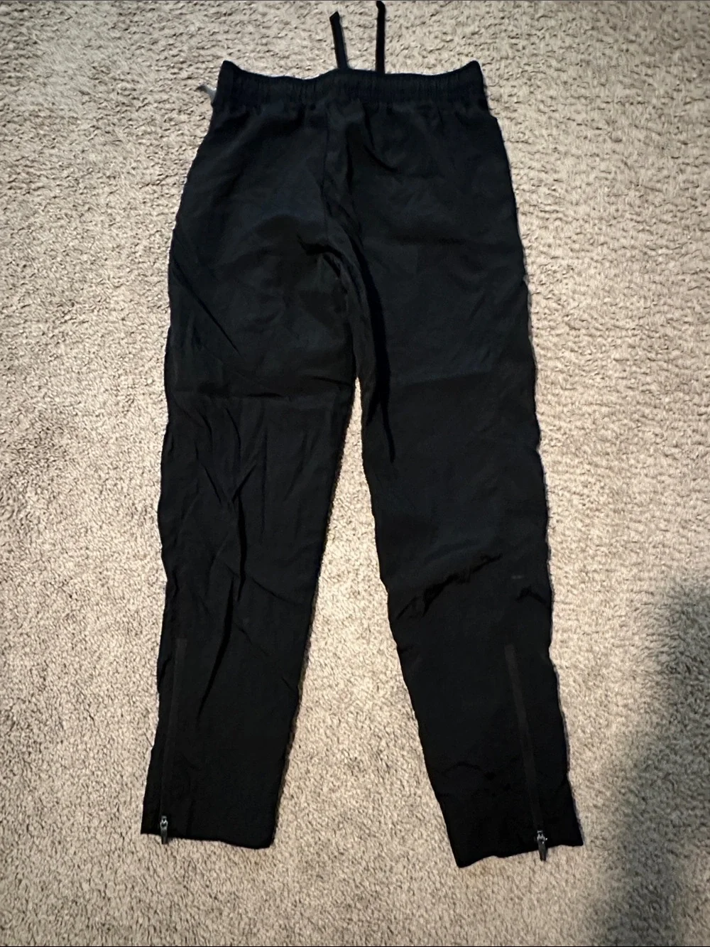 Athletic Works Black Nylon Jogger Track Pants